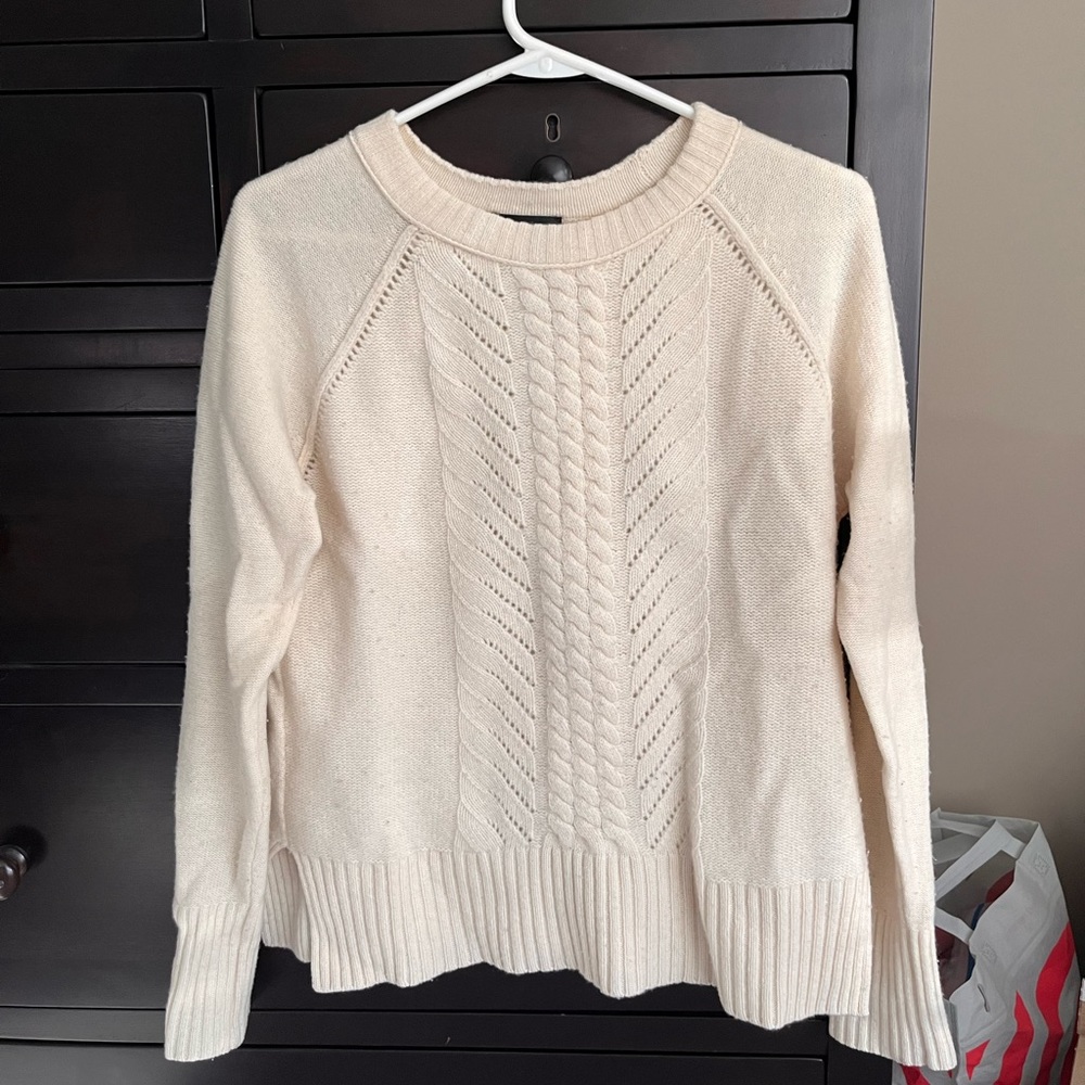 J. Crew cable knit sweater